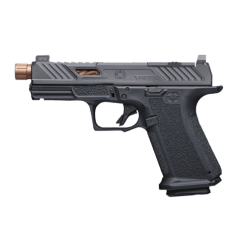 Shadow Systems, MR920 Elite, 4.50" Bronze TiCN Threaded Barrel, Black Frame/Slide, 9mm, Blem