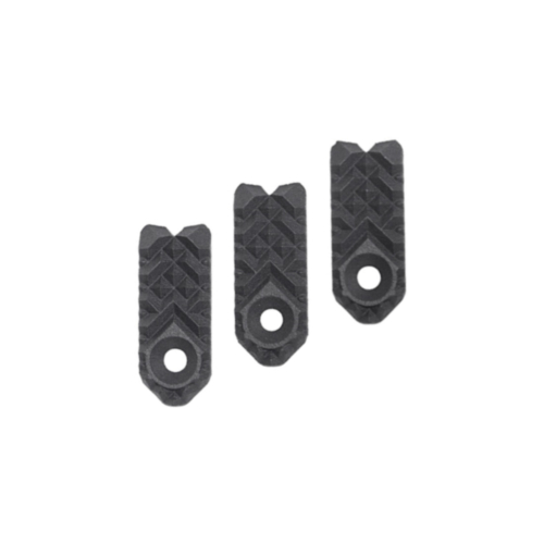 Drew Meyer Defense, MRC-1 Knurled M-Lok Rail Cover, 1 Slot, Black, 3 Pack