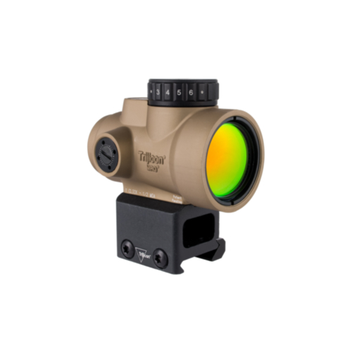 Trijicon MRO SD Reflex Sight 1x25, 2.0 MOA Green Dot, Lower 1/3 Mount, Coyote Brown