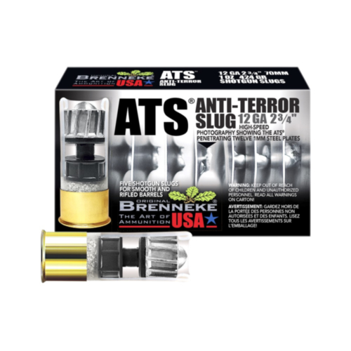 Brenneke Ammo, 12GA Anti-Terror Sabot Slug, 2-3/4" 1 OZ Slug, 5 Rounds — RDSC