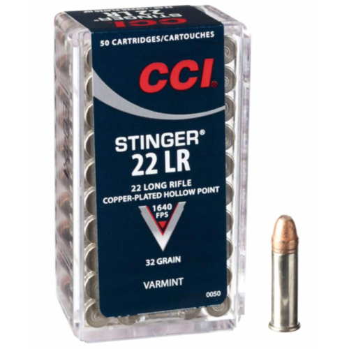 CCI Rimfire Ammo, 22LR 32 Grain Stinger, 50 Rounds