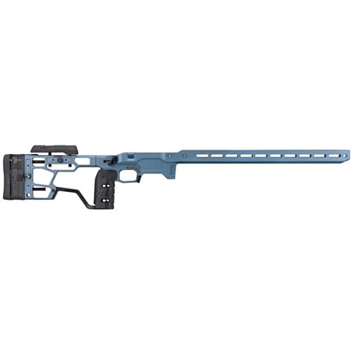 MDT ACC Elite Chassis System, Rem700 LA, Right Hand, Titanium Blue Cerakote