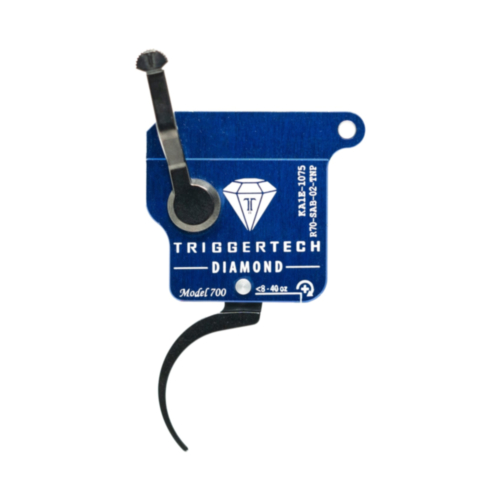 TriggerTech, Remington 700 Rough Diamond, Single Stage Trigger, Pro Curved Lever, PVD Black 