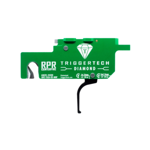 TriggerTech, Ruger Precision Rifle Centerfire Two Stage Diamond Trigger, Black, Flat Lever