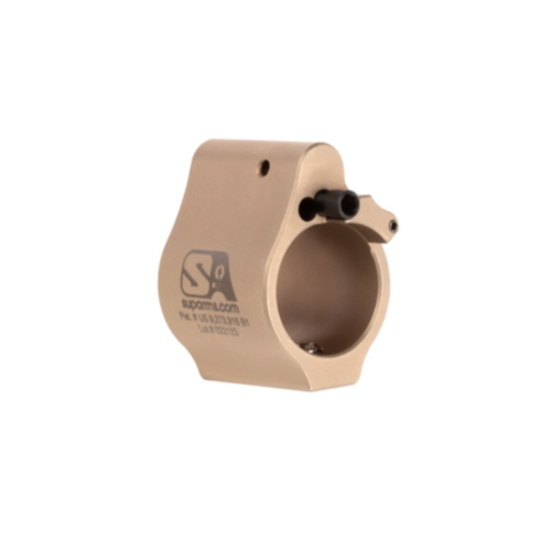 Superlative Arms, Adjustable Bleed-Off Gas Block, Set Screw, Tan DLC, 0.750