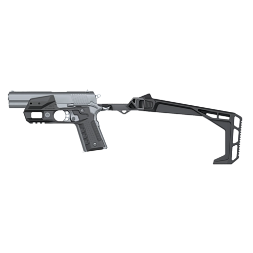 Recover Tactical, 20/11 Conversion Kit for 1911 Full Size, Basic Kit, Folding Stock, Black