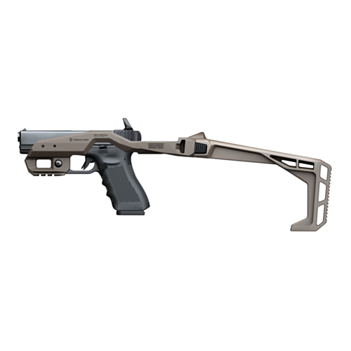 Recover Tactical, 20/20N Conversion Kit for Glock 9mm Double Stack, Basic Kit, Folding Stock, Tan