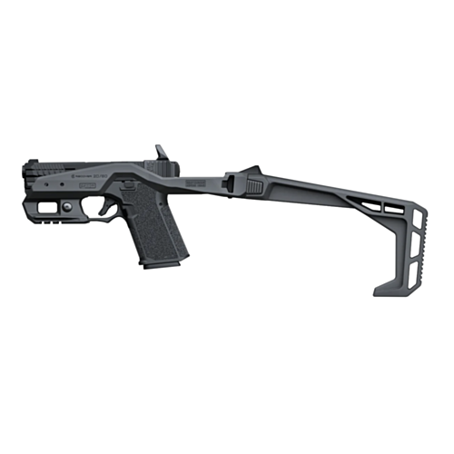 Recover Tactical, 20/80 Conversion Kit for Polymer 80, Basic Kit, Folding Stock, Black