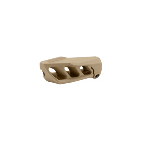 Cadex Defence, MX1 Micro Muzzle Brake, 5.56/223 Cal, 1/2X28 TPI, Tan