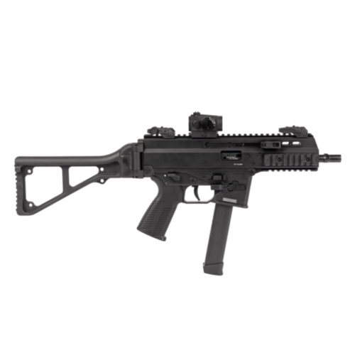 B&T APC9 Pro G Semi-Auto Rifle, 6.9" Barrel, Folding Stock, Aimpoint T1, Glock Magazines, Black
