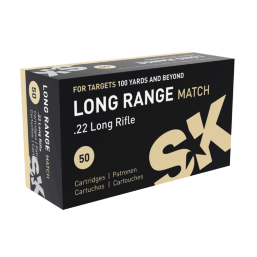 SK Ammunition Long Range Match Ammo, 22LR 40 Grain, 50 Rounds