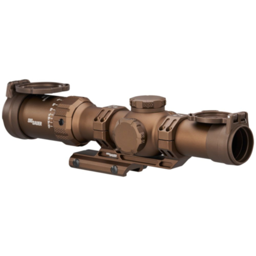Sig Sauer Optics, TANGO-MSR Riflescope, 1-10X28 SFP, MSR BDC10 Illuminated Reticle, Coyote Tan, MOA
