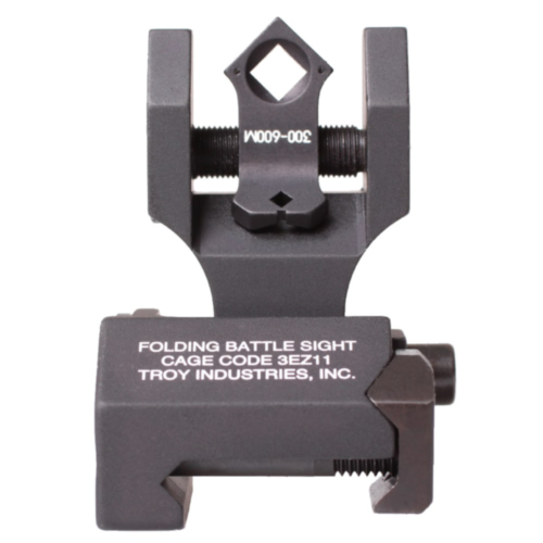 Troy Industries, Di-Optic Rear Folding Battle Sight, Tritium, Black