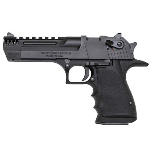 Magnum Research, Desert Eagle L5, 5.0" Barrel, Black, Muzzle Brake, 357 Magnum