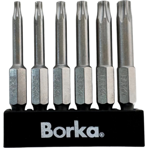 Borka Tools Torx / Hex 2" Length Bit Pack  Bits: T10, T15, T20, T25, T27, T30  