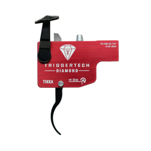 TriggerTech, Tikka Single Stage Diamond Trigger, Black, Curved Lever