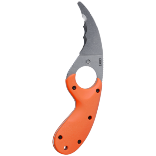 CRKT Bear Claw Fixed Blade Outdoor Survival Knife w/Viff Serrations, Orange