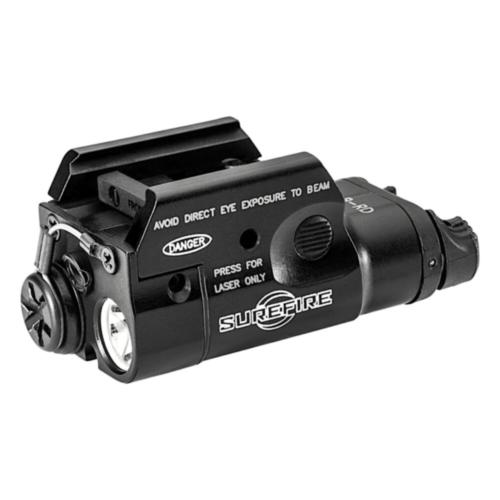 SureFire XC2-B Ultra-Compact Weapon Light, Red Laser, 300 Lumens, Black