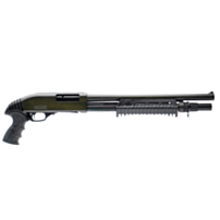 Canuck Enforcer, Pump Shotgun, Tactical Pistol Grip & Stock, 17.00" Barrel, 12GA, Distressed Olive Drab