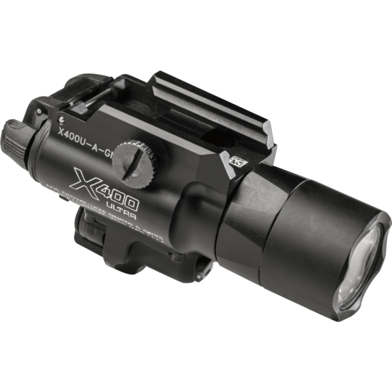 SureFire X400U Ultra Weapon Light, 1000 Lumens, 5.0 mW Green Laser