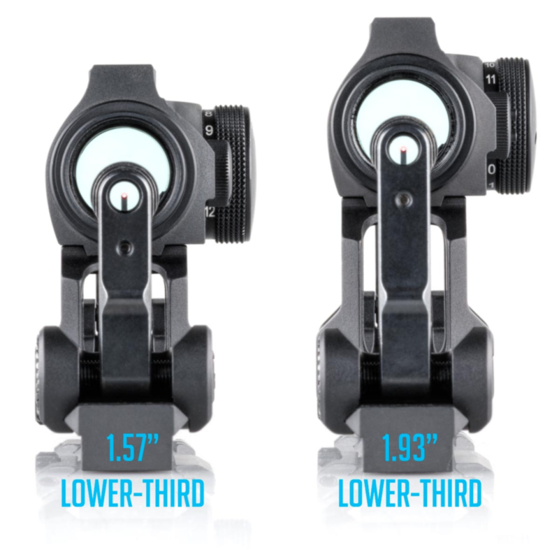 Scalarworks PEAK/02 Rear Folding Iron Sight, A2 Compatible