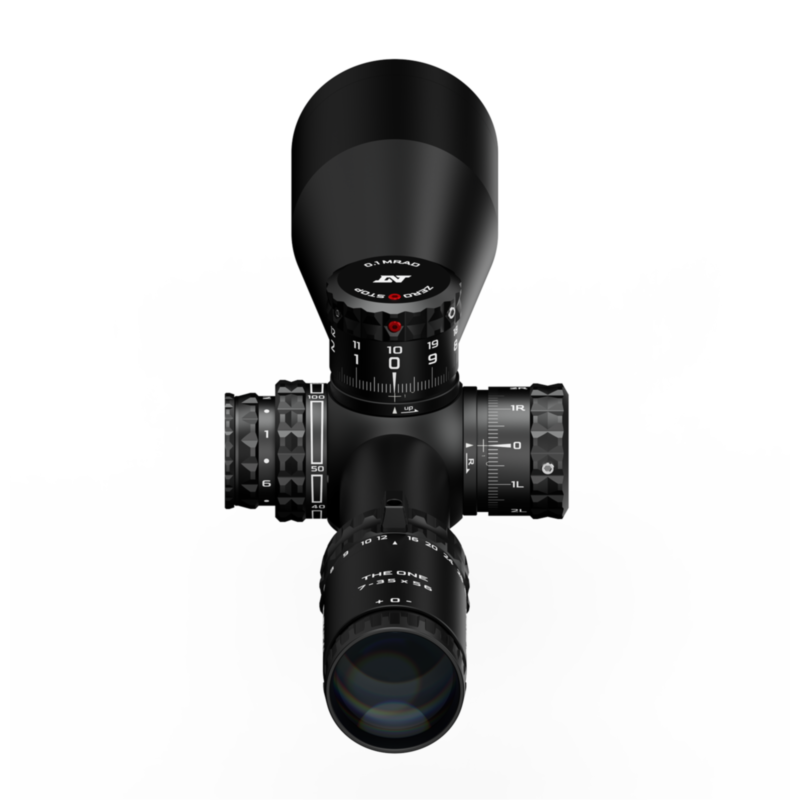 DNT Optics, TheOne 7-35X56 FFP Illuminated, TOR Reticle, Zero Stop
