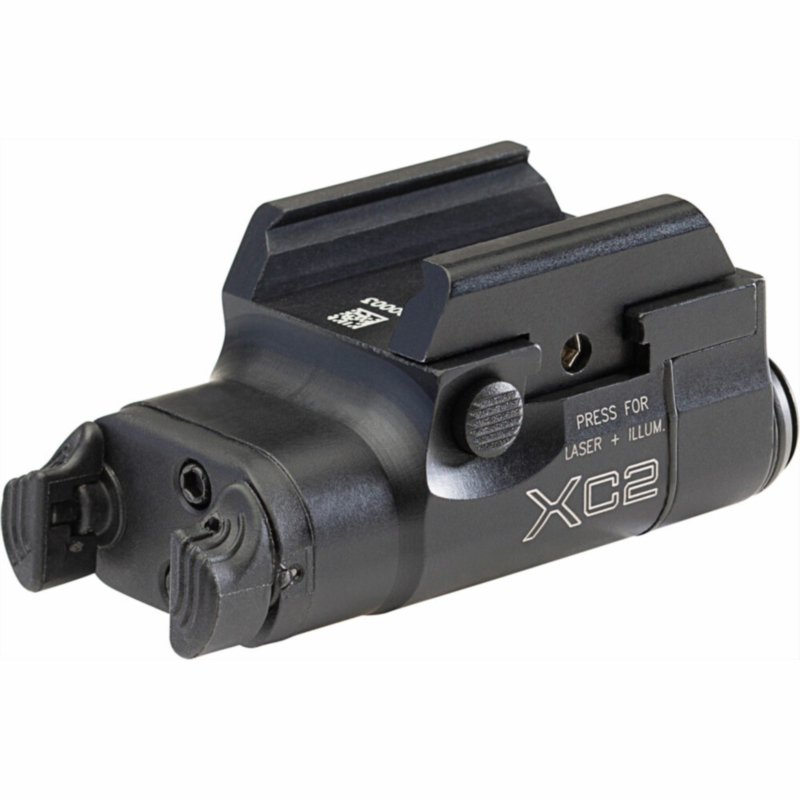 SureFire XC2-B Ultra-Compact Weapon Light, Red Laser, 300 Lumens