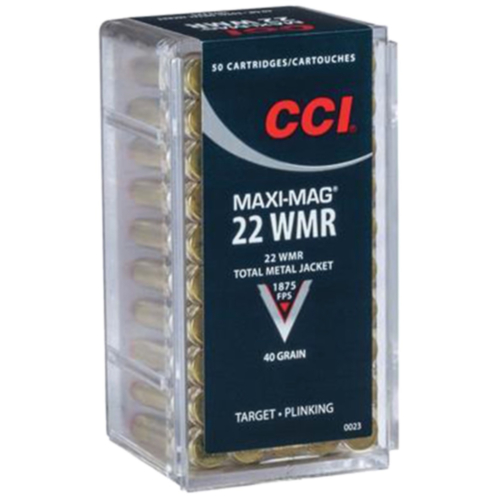 CCI Rimfire Ammo, 22WMR 40 Grain TMJ, 50 Rounds — RDSC