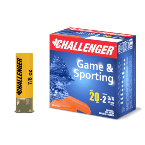 Challenger Ammo, 20GA Steel Magnum, 2 3/4" 7/8 OZ #3, 25 Rounds — RDSC