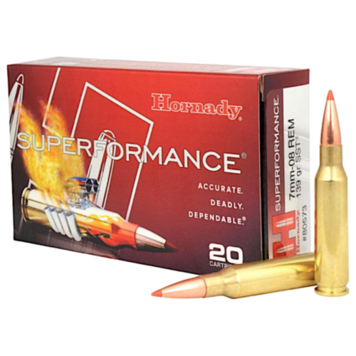 Hornady Ammo, 7mm-08 Rem 139 grain, CX Superformance, 20 Rounds — RDSC