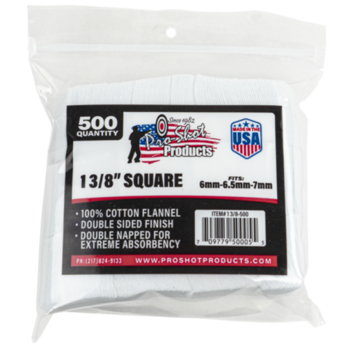 ProShot Patches 6mm - 7mm 1-3/8" 500 Count