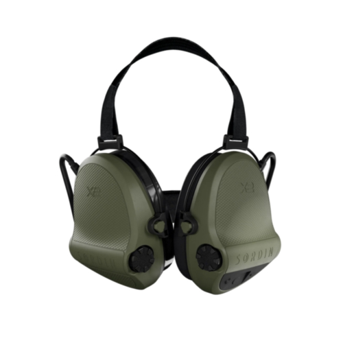 Sordin Supreme X2, Green Cups, Black Neckband, GEL EarSeals