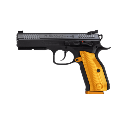 CZ Arms, CZ 75 Shadow 2, 4.60" Barrel, Orange Aluminum Grips, 9mm