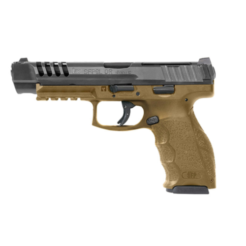 Heckler & Koch SFP9L-OR PB, 5.00" Barrel, Optic Ready, 9mm, RAL8000 — RDSC