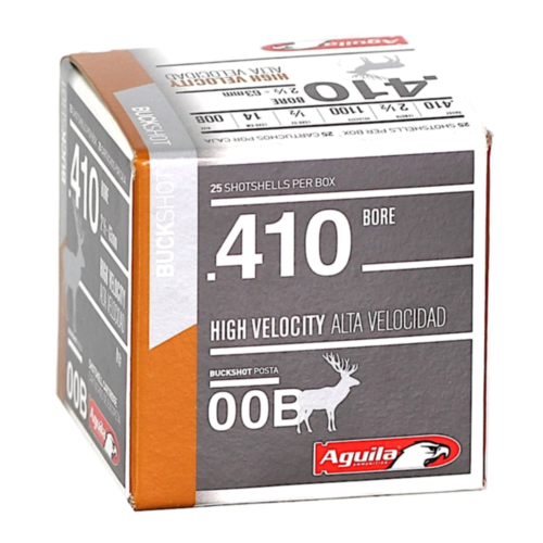 Aguila Ammo, 410GA Competition Shotshell, 2-1/2" 1/2OZ 00 Buck, 25 Rounds — RDSC