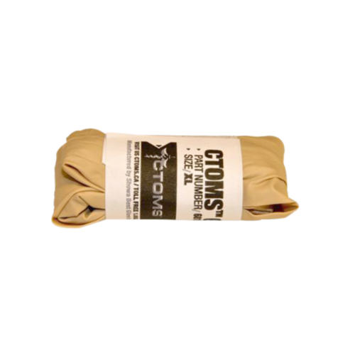 CTOMS Nitrile Tan Gloves, 1 Pair, Large