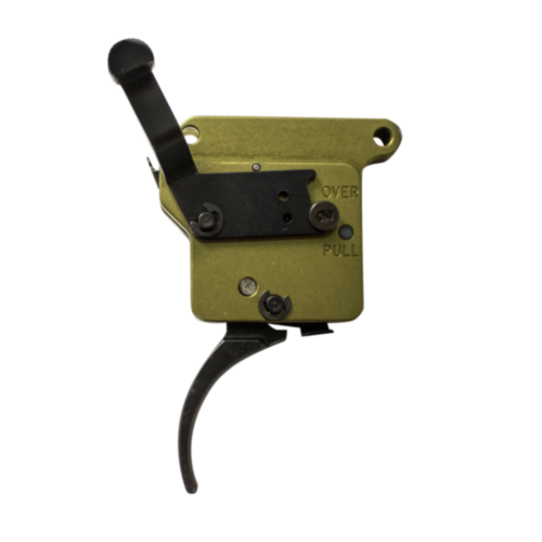 Timney Triggers, Remington 700 Elite Hunter, Thin Curved Blade, Safety, Black