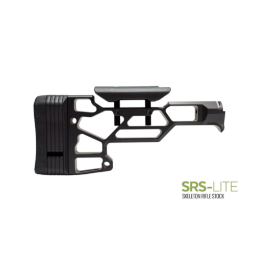 MDT Skeleton Rifle Stock, SRS Lite, Fixed Interface, Black Cerakote