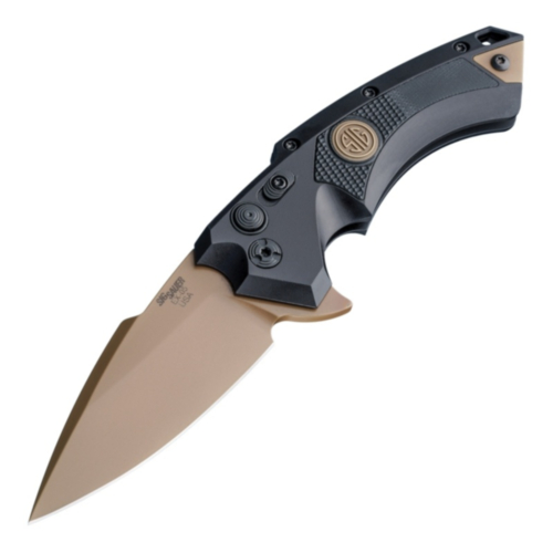 Hogue Knives, Sig X5 Emperor Scorpion 3.5" Spear Point Blade, G10 Grip Insert, Black