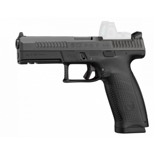 CZ Arms, CZ P-10 F, 4.50” Barrel, Optic Ready, Black, 9mm