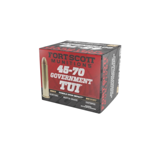 Fort Scott Munitions Ammo, 45-70 Government SCS TUI, 300 Grain Solid Copper