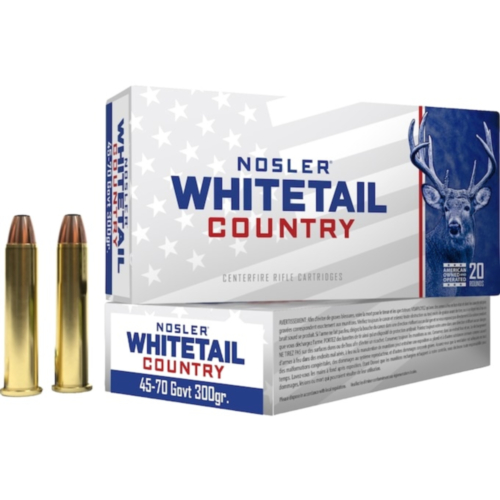 Nosler Ammo, 45-70 Gov,t , 300 Grain, White-Tail Country