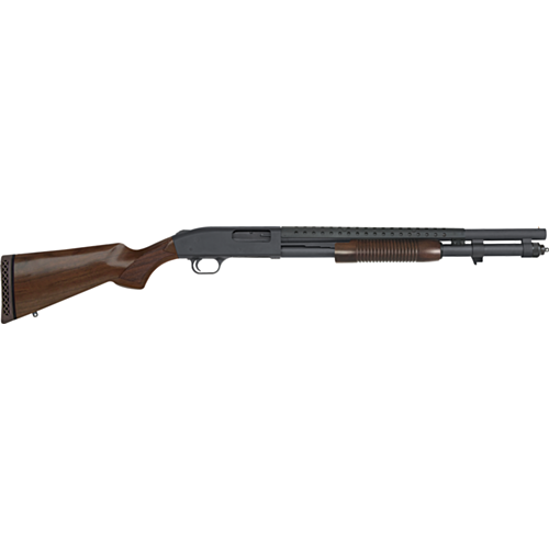 Mossberg 590 Retrograde, 20.00” Barrel, Walnut Furniture, Bead Sight, 12GA — RDSC