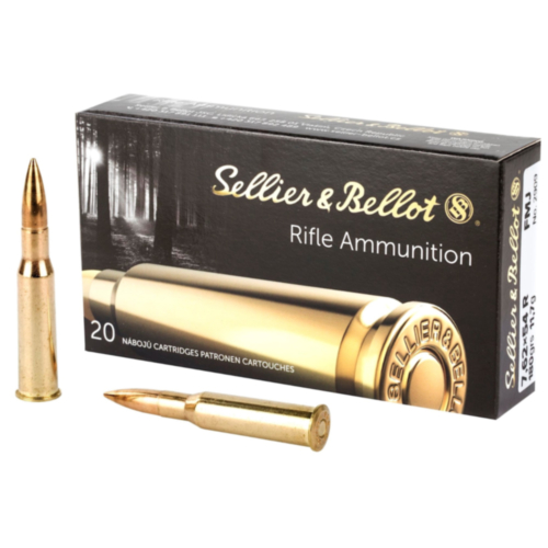 Sellier & Bellot Ammo, 7.62X54R 180 Grain FMJ, 20 Rounds