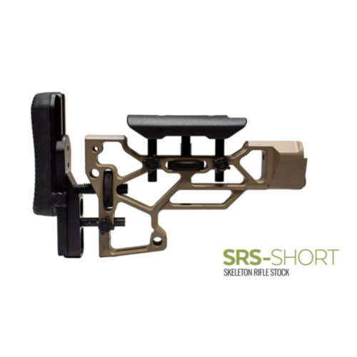 MDT Skeleton Rifle Stock, SRS Short, Fixed Interface, Flat Dark Earth Cerakote