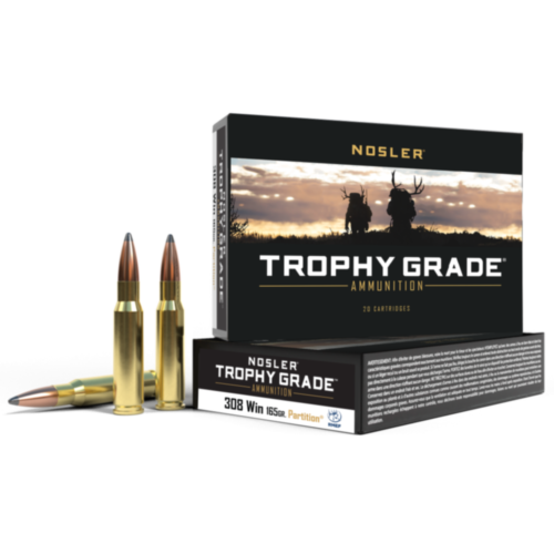 Nosler Ammo, 308 Win, 165 Grain Partition, Trophy Match Grade, 20 Rounds — RDSC