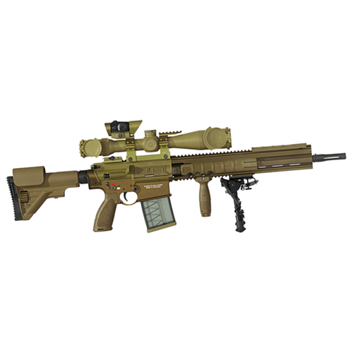 Heckler & Koch G28 Z, 16.50” Barrel, Extended Length Rail, G28 Stock, Schmidt & Bender 3-20X50, Aimpoint Micro T1, RAL8000