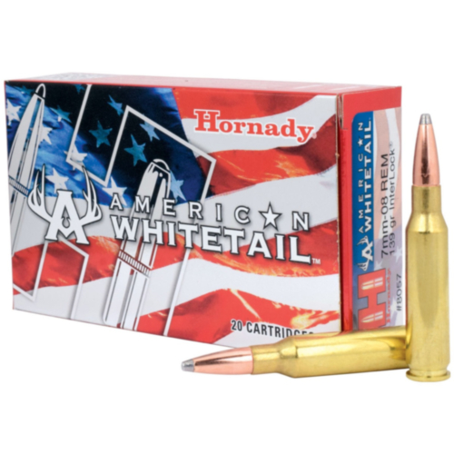 Hornady Ammo, 7mm-08 Rem 139 Grain Interlock SP, American Whitetail, 20 Rounds — RDSC