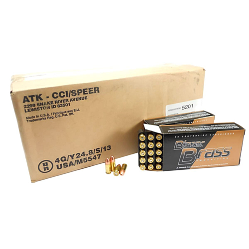 Blazer Ammo, 9mm 124 Grain FMJ, 1000 Rounds — RDSC