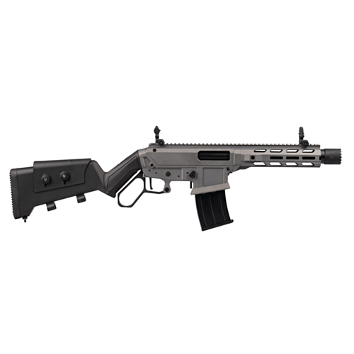 EGE Arms LEVAR12S Lever Action Shotgun, 10.6" Barrel, Black Synthetic Stock, Gray Cerakote, 12GA